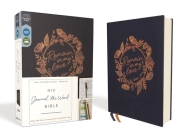 Niv, Journal the Word Bible, Cloth Over Board, Navy, Red Letter Edition, Comfort Print: Reflect, Take Notes, or Create Art Next to Your Favorite Verse By Zondervan Cover Image