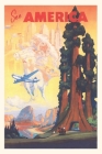 Vintage Journal America Travel Poster, Sequoias Cover Image