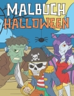 Halloween Malbuch: Malblock für Kinder 4-8 Jahre By Bee Art Press Cover Image