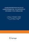 Arbeitsphysiologie II Orientierung - Plastizität Stimme Und Sprache (Handbuch Der Normalen Und Pathologischen Physiologie #5) Cover Image