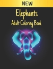 Adult Coloring Book: 50 one-sided Elephants Stress Relieving Designs Coloring Book Relaxation and Stress Relief 100 Page Coloring Book for By Store Of Books Cover Image