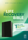 NLT Life Recovery Bible, Second Edition, Personal Size (Leatherlike, Black/Onyx) Cover Image