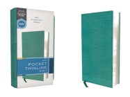 Niv, Pocket Thinline Bible, Leathersoft, Teal, Red Letter, Comfort Print By Zondervan Cover Image