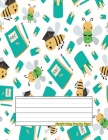 Handwriting Practice Paper: Perfect For kindergarten, kids, boys, girl ( Size 8.5 X 11 ) Design with Cute Honey Bees With Books And Pencils Going Cover Image