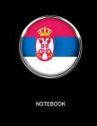 Notebook. Serbia Flag Cover. Composition Notebook. College Ruled. 8.5 x 11. 120 Pages. Cover Image