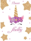 Shelby: Personalized Unicorn Sketchbook For Girl With Pink Name.Doodle, Sketch, Create! (Name gifts for girls and women(Queen) Cover Image