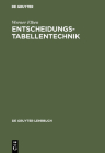 Entscheidungstabellentechnik (de Gruyter Lehrbuch) Cover Image