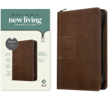 NLT Thinline Reference Zipper Bible, Filament Enabled Edition (Red Letter, Leatherlike, Atlas Rustic Brown) By Tyndale (Created by) Cover Image