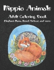 Hippie Animals - Adult Coloring Book - Elephant, Llama, Lizard, Bobcat, and more By Elliana Colouring Books Cover Image