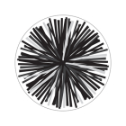 Simply Stylish Black & White Poms Cut-Outs Cover Image