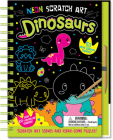 Dinosaurs (Neon Scratch Art) Cover Image