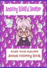 Amazing Blissful Beester: Kids and Adults Animal Coloring Book Cover Image