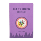 CSB Explorer Bible for Kids, Lavender Compass LeatherTouch Cover Image