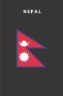Nepal: Country Flag A5 Notebook to write in with 120 pages Cover Image