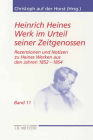 Heinrich Heines Werk Im Urteil Seiner Zeitgenossen: Rezensionen Und Notizen Zu Heines Werken Aus Den Jahren 1852-1854 (Heine-Studien) By Sikander Singh, Christoph Auf Der Horst (Editor) Cover Image