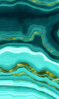 Teal Agate (Blank Lined Journal) Cover Image