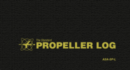 The Standard Propeller Log: Asa-Sp-L Cover Image