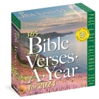365 Bible Verses-a-Year for 2024 Page-a-Day Calendar: Timeless Words From the Bible to Guide, Comfort, and Inspire By Workman Calendars Cover Image