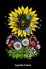 Psychedelic Notebook: Hippie Sunflower Notebook By Fungi Love Cover Image