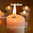 Candles 8.5 X 8.5 Photo Calendar September 2021 -December 2022: Monthly Calendar with U.S./UK/ Canadian/Christian/Jewish/Muslim Holidays- Candlelights Cover Image