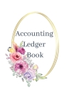 Accounting Ledger: White-Lavender Floral Cover Image
