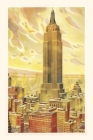 Vintage Journal Empire State Building, Flaming Sky, New York City By Found Image Press (Producer) Cover Image