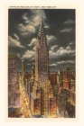 Vintage Journal Moon over Chrysler Building, New York City Cover Image