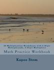 30 Multiplication Worksheets with 5-Digit Multiplicands, 2-Digit Multipliers: Math Practice Workbook Cover Image