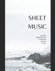 Sheet Music - 6 staves without clefs - landscape - 120 pages - 8.5