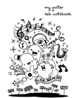 Guitar Tab Notebook: Pages for Lyrics and Music (Guitar version): Notebook for composition and songwriting, 8.5