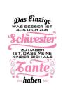 Tolle Schwester, Tolle Tante: Notizbuch / Notizheft Für Tante Tante Patentante Patin Schwester A5 (6x9in) Liniert Mit Linien By Notizbucher Und Geschenkideen Cover Image