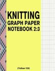 Knitting Graph Paper Notebook 2: 3 (Yellow-120): 120 Pages 2:3 Ratio Knitting Chart Paper By Bizcom USA Cover Image