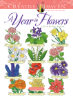 Creative Haven a Year in Flowers Coloring Book By Jessica Mazurkiewicz Cover Image