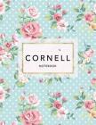 Cornell Notebook: Floral Print - 120 White Pages 8.5x11