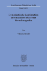 Demokratische Legitimation Automatisiert Erlassener Verwaltungsakte By Viktoria Herold Cover Image