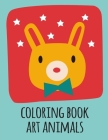 coloring book art animals: Christmas Coloring Book for Children, Preschool, Kindergarten age 3-5 Cover Image