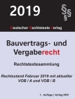 Bauvertrags- und Vergaberecht: 2019 By Redaktion Drv (Editor) Cover Image