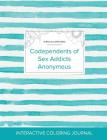 Adult Coloring Journal: Codependents of Sex Addicts Anonymous (Turtle Illustrations, Turquoise Stripes) By Courtney Wegner Cover Image
