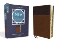 NIV Study Bible, Fully Revised Edition, Large Print, Leathersoft, Brown, Red Letter, Thumb Indexed, Comfort Print By Kenneth L. Barker (Editor), Mark L. Strauss (Editor), Jeannine K. Brown (Editor) Cover Image