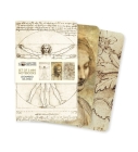 Leonardo da Vinci Set of 3 Mini Notebooks (Mini Notebook Collections) By Flame Tree Studio (Created by) Cover Image