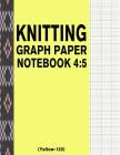 Knitting Graph Paper Notebook 4: 5 (Yellow-120): 120 Pages 4:5 Ratio Knitting Chart Paper By Bizcom USA Cover Image