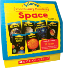Science Vocabulary Readers: Space: Exciting Nonfiction Books That Build Kids’ Vocabularies Includes 36 Books (Six copies of six 16-page titles) Plus a Complete Teaching Guide Book Topics: Solar System, Earth, Sun, Moon, Planets, Stars and Constellations By Liza Charlesworth Cover Image