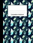 Composition Notebook: Wide Ruled Notebook Boho Dreamcatcher Feathers Aqua Blue Design Cover By Lark Designs Publishing Cover Image