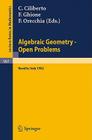 Algebraic Geometry - Open Problems: Proceedings of the Conference Held in Ravello, May 31 - June 5, 1982 (Lecture Notes in Mathematics #997) By C. Ciliberto (Editor), F. Ghione (Editor), F. Orecchia (Editor) Cover Image