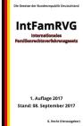 Internationales Familienrechtsverfahrensgesetz - IntFamRVG, 1. Auflage 2017 Cover Image