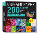 Origami Paper 200 Sheets Birthstones 6 (15 CM): Photographic Designs from Nature: Double Sided Origami Sheets Printed with 12 Different Designs (Instr By Tuttle Studio (Editor) Cover Image