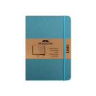Moustachine Classic Linen Hardcover Ocean Water Blue Lined Large By Moustachine (Designed by) Cover Image
