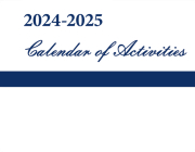 Calendar of Activities: 2024-2025 Cover Image