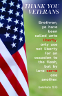 Patriotic Bulletin: Thank You Veterans (Package of 100): Galatians 5:13 (KJV) By Broadman Church Supplies Staff (Contributions by) Cover Image