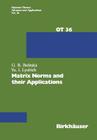 Matrix Norms and Their Applications (Operator Theory: Advances and Applications #36) Cover Image
